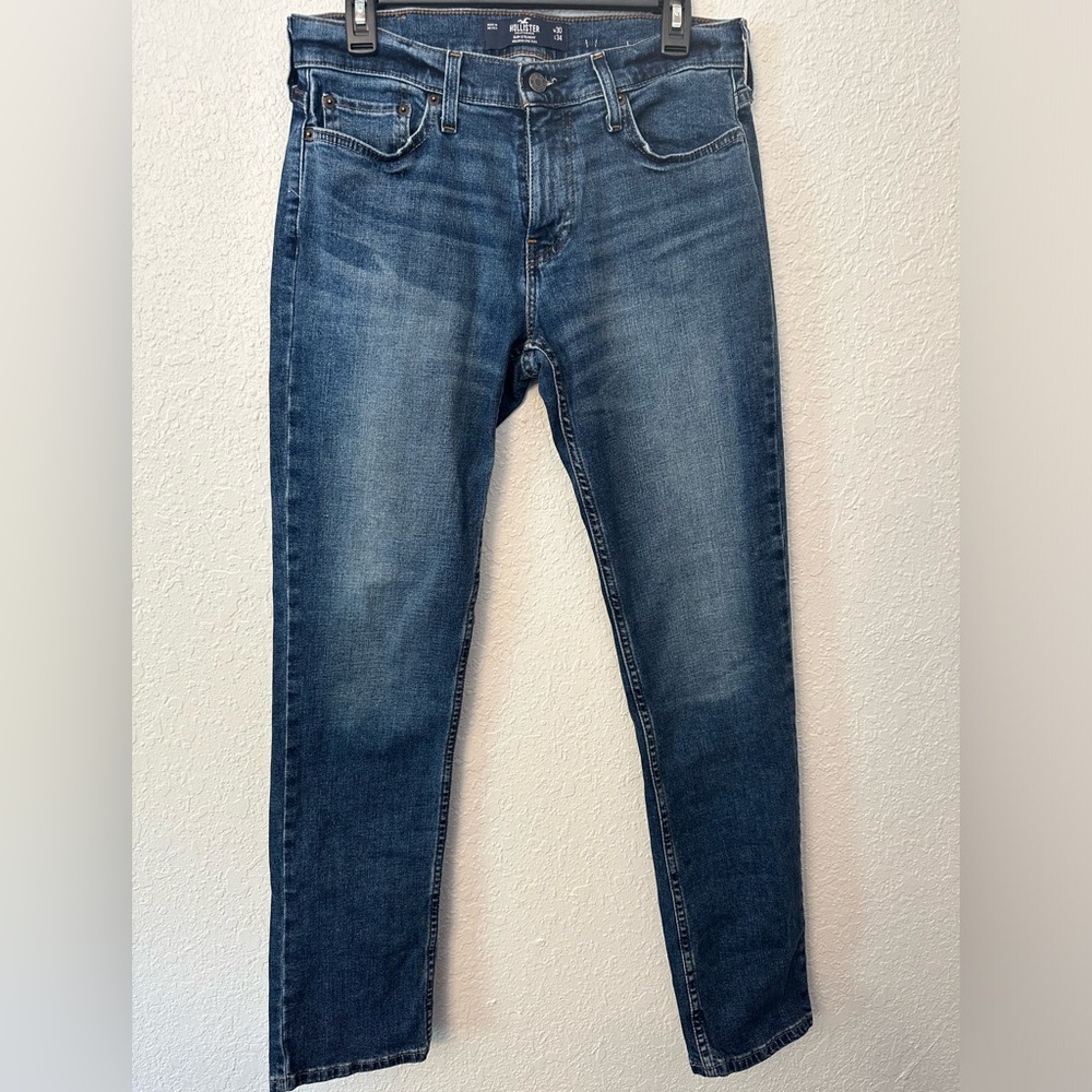 Men’s Hollister Epic Flex Slim Straight 30x34 blue jeans